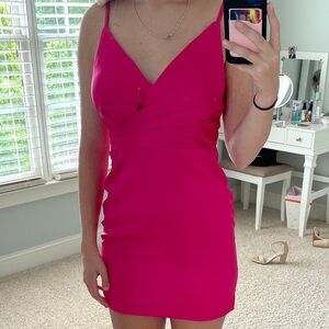 DO+BE Pink Bodycon Mini Dress Spaghetti Strap
